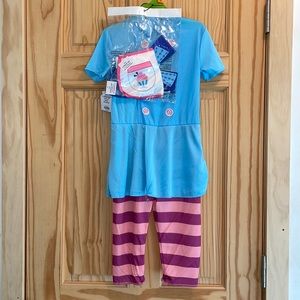 Disney Junior ALICE Wonderland BAKERY Dress Up 3 piece Costume Sz 3T 4T New Tags
